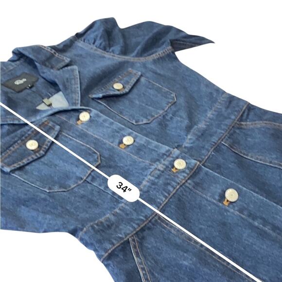 Rails Lisette button down long sleeve denim shirtdress NEW Size Small - Picture 12 of 15